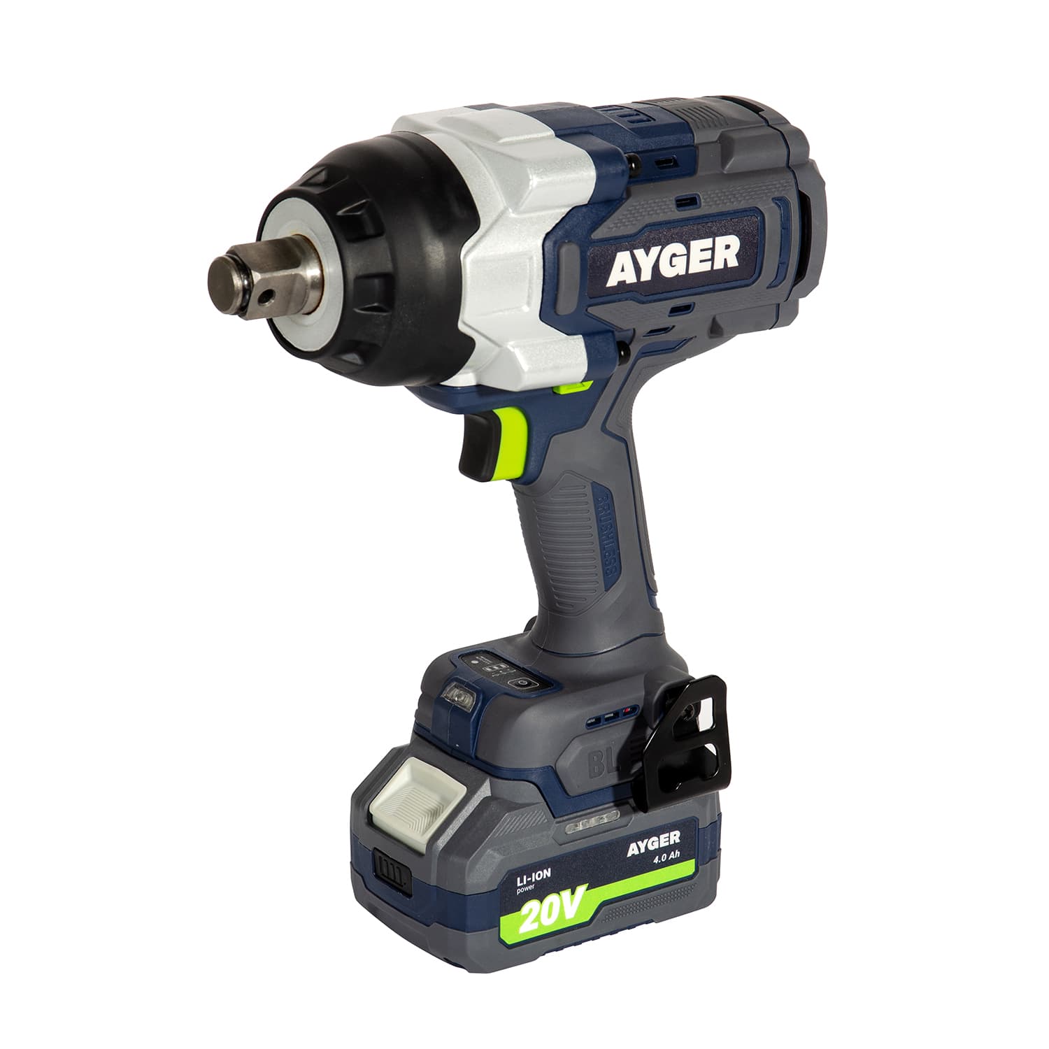 AYGER Гайковерт аккумуляторный бесщеточный APW20/2200